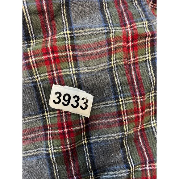 LL BEAN Long Sleeve Shirt Slightly Fitted Rustic Red Plaid Cotton MEDIUM Flannel - Picture 6 of 6
